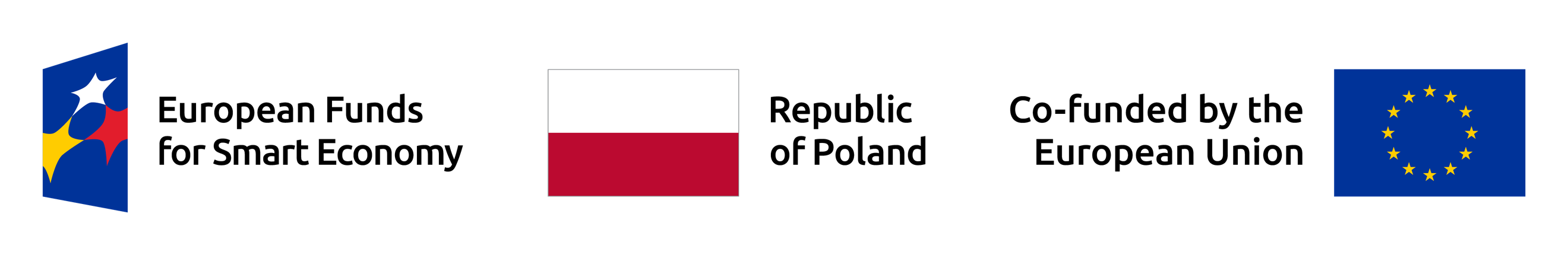 Marks: European Funds for Smart Economy, Republic of Poland, Co-funded by the European Union