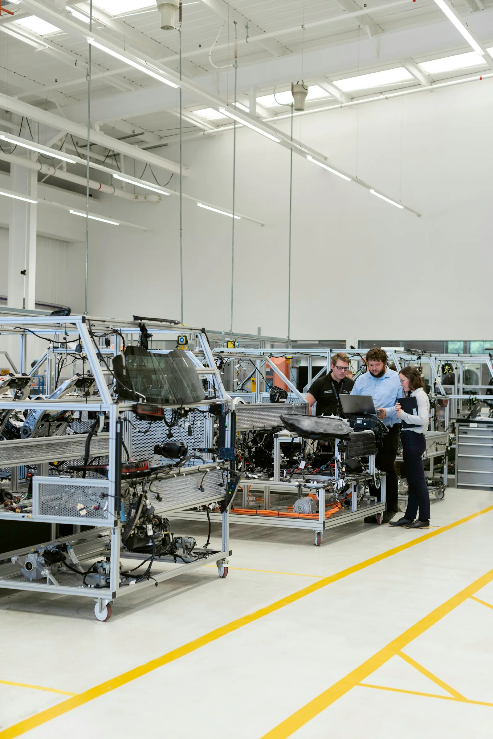 Automotive wiring harness assembly line