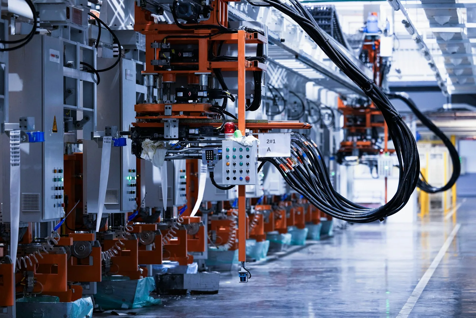 Automated electrical/electronics production line